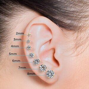 Fashion Simple 9 Pairs set Mix Stud Earrings Set